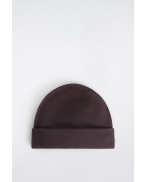 COS Double-Faced Wool Beanie - Brown
