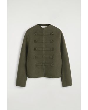 COS Double-Faced Wool Uniform Jacket - Green