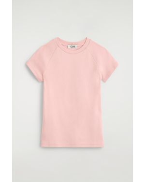 COS Slim Cotton T-Shirt - Pink