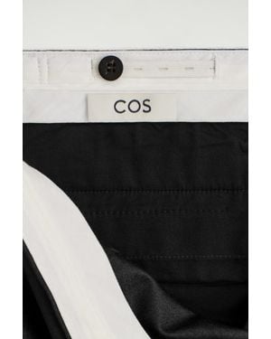 COS Wool-Flannel Straight-Leg Trousers - Black