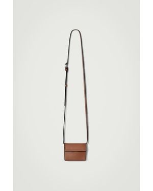 COS Mini Crossbody Pouch - Leather - White