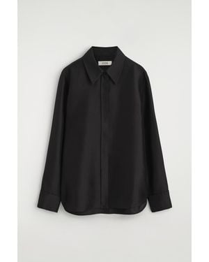 COS Tailored Silk Shirt - Black