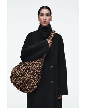 cos-Beige-Oversized-Quilted-