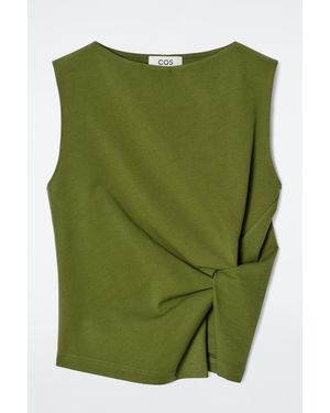 COS Twist-Detail Top - Green