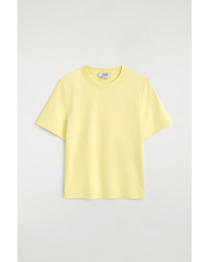 COS Clean Cut T-Shirt - Yellow