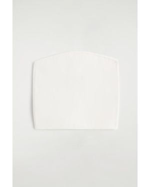 COS Ribbed Silk-Blend Bandeau - White