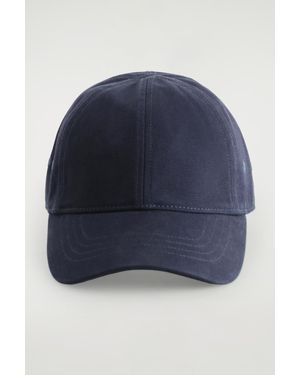 COS Cotton-Canvas Baseball Cap - Blue