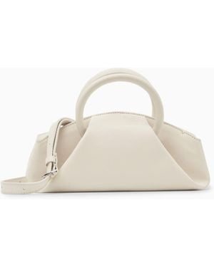 COS Fold Micro Tote - Leather - White