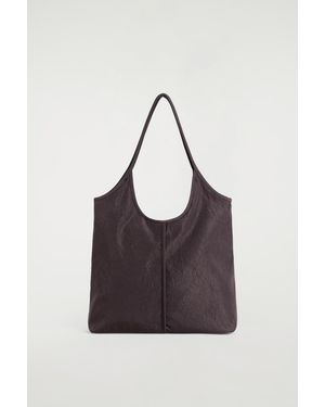 COS Sculpted Tote Bag - Purple