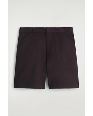 COS Cotton Chino Shorts - Blue