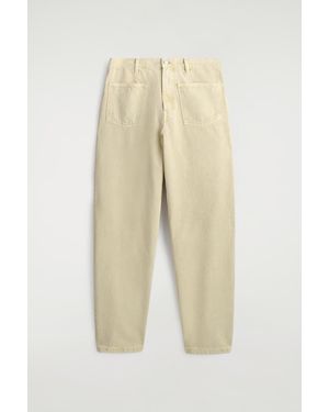COS Patch-Pocket Straight-Leg Jeans - Natural