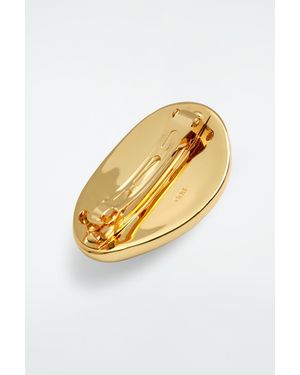 COS Domed Hair Barrette - Metallic