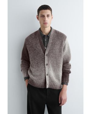 COS Strickjacke Aus Alpakawolle Mit Farbverlauf - Grau