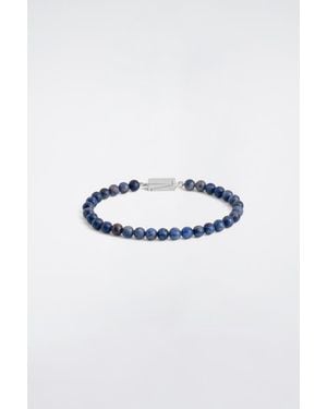 COS Beaded Stone Bracelet - Blue