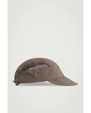 COS Mesh-Panelled Nylon Cap - Brown