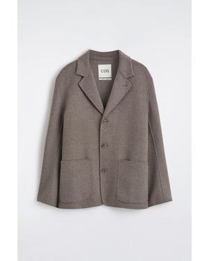 COS Tailored Double-Faced Cashmere Blazer - Brown