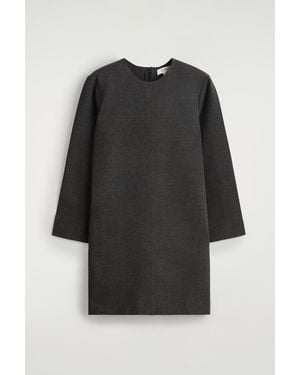 COS Tailored Jersey Mini Dress - Black