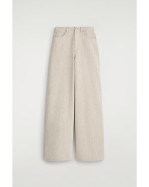 COS Dial Wide-Leg Jeans - White