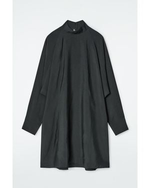 COS Batwing-Sleeve Mini Dress - Black