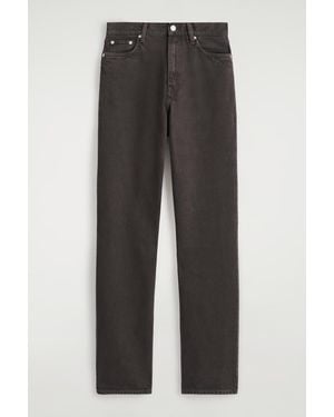 COS Chord Straight-Leg Jeans - Grey