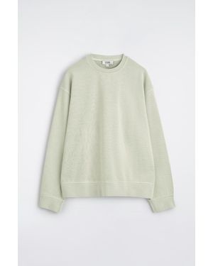 COS Washed-Cotton Sweatshirt - White