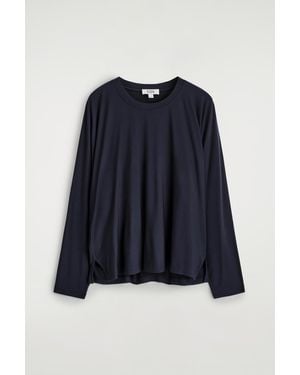 COS Fluid Jersey Long-Sleeved Top - Blue