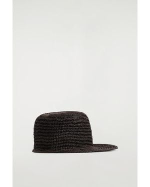 COS Woven Paper Cap - Brown