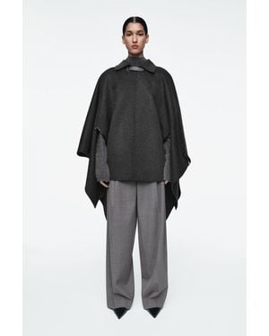 COS Cape Aus Doubleface-Merinowolle - Schwarz