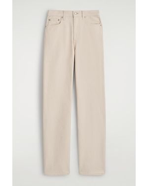COS Chord Canvas Straight-Leg Jeans - Natural
