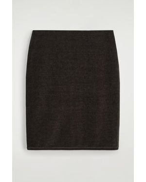 COS Chenille Mini Skirt - Black