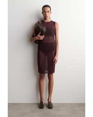 COS Drapierte Mules Aus Leder - Braun