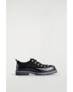 COS Leather Hiking Shoes - Black