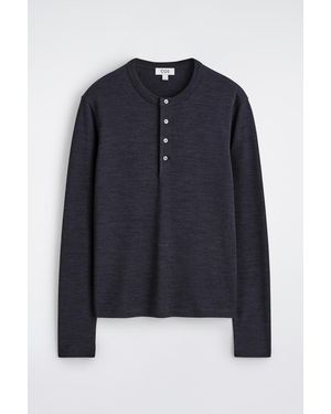 COS Maglia Henley - Blu