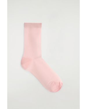 COS Sheer Mesh Socks - Pink