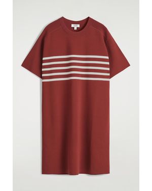 COS Knitted T-Shirt Dress - Red
