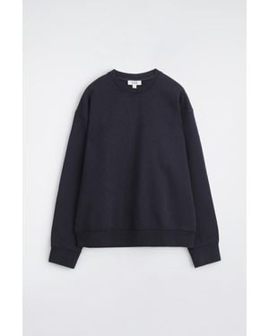COS Washed-Cotton Sweatshirt - Blue