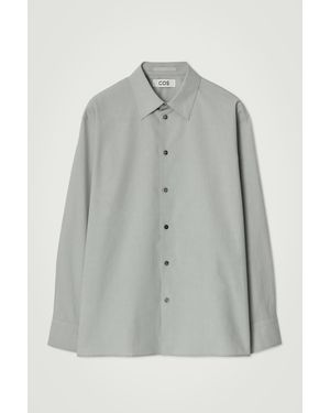 COS Signature Cotton Shirt - Grey