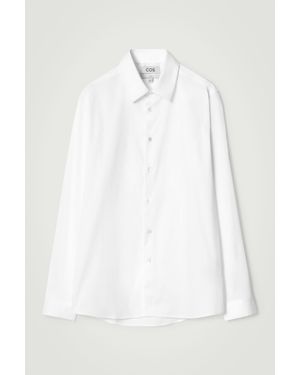 COS Slim Tailored Poplin Shirt - White