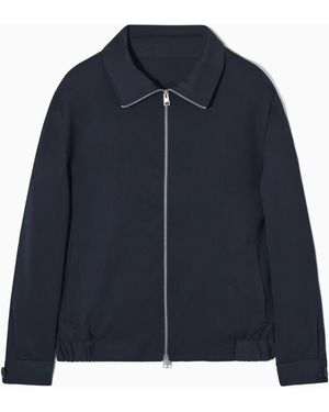 COS Lightweight Wool Jacket - Blue