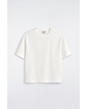 COS Ribbed Jersey T-Shirt - White
