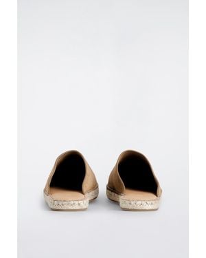 COS Split Suede Espadrille Mules - White