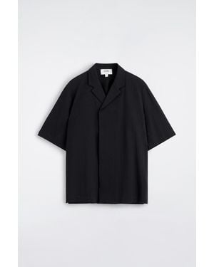 COS Seersucker Resort Shirt - Blue