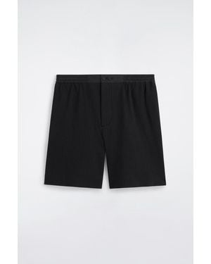 COS Ribbed Cotton-Jersey Shorts - Black