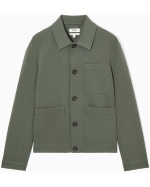 COS Cotton-twill Utility Jacket - Green