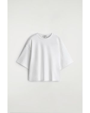 COS Oversized Boxy Cotton T-Shirt - White
