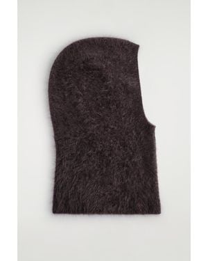 COS Brushed-Cashmere Hood - Black