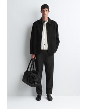 COS Duffle Bag Mit Lederdetails - Schwarz