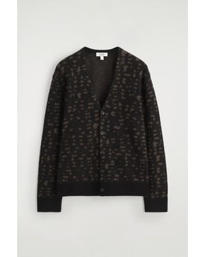COS Geometric Wool-Alpaca Sweater - Black