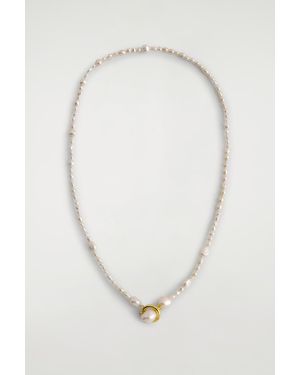 COS Irregular Freshwater Pearl Necklace - White