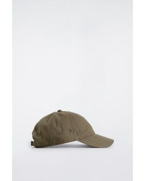 COS Cotton Baseball Cap - Brown
